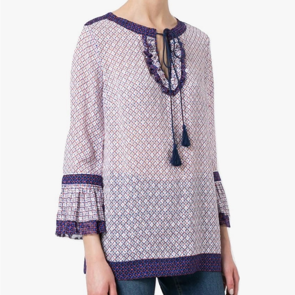 Tory Burch Gwenna Tunic Blouse - Size 6